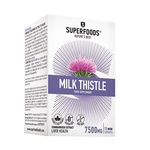 Maisto papildas SUPERFOODS MILK THISTLE kapsulės N50