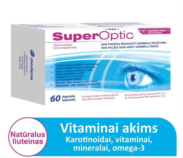 Maisto papildas SuperOptic kapsulės N60