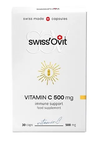 Maisto papildas SWISSOVIT Vitaminas C 500mg caps. N30