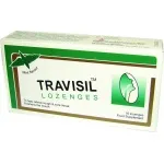 Mėtų skonio čiulpiamos pastilės gerklei TRAVISIL N16