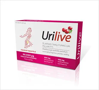 Maisto papildas šlapimo takams URILIVE N10