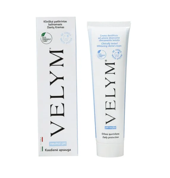 Dantų kremas VELYM 100ml (balinantis)