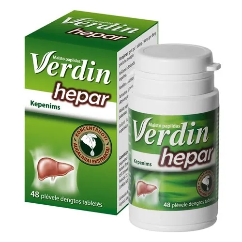 Maisto papildas VERDIN HEPAR N48
