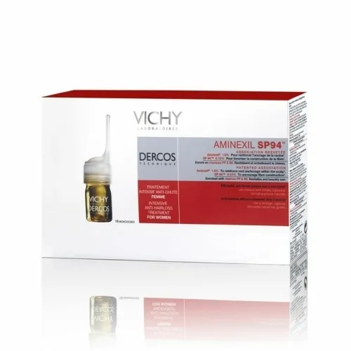 Ampulės moterims nuo plaukų slinkimo VICHY DERCOS 12x6ml
