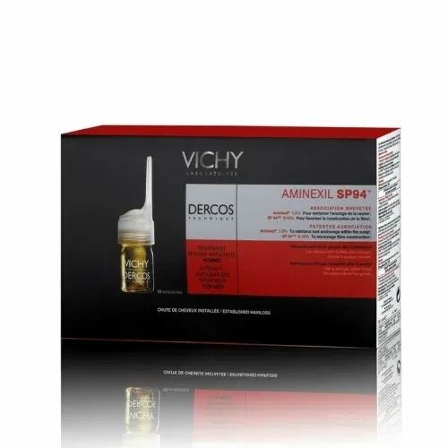 Ampulės vyrams nuo plaukų slinkimo VICHY DERCOS 12x6ml