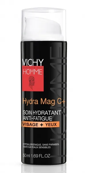 Drėkinamasis kremas vyrams veidui ir paakiams VICHY HOMME HYDRA MAG C+ 50ml