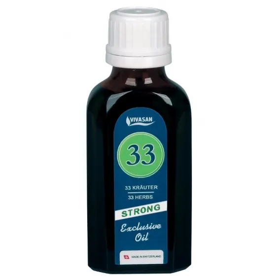 Eterinis aliejus 33 ŽOLELĖS (stiprus) VIVASAN 50ml