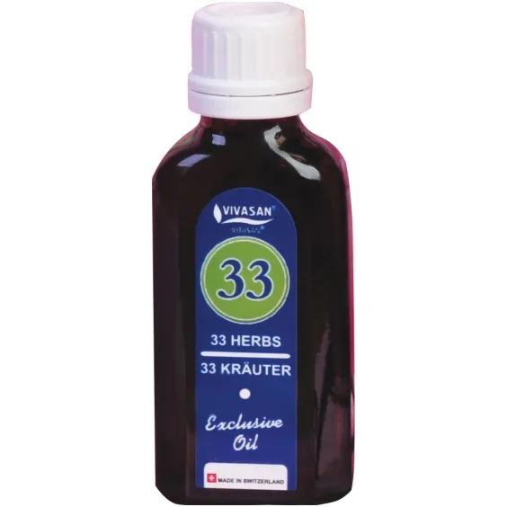 Eterinis aliejus 33 ŽOLELĖS (universalus) VIVASAN 50ml