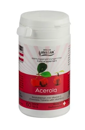 Maisto papildas ACEROLA (Tropinė vyšnia) VIVASAN N60