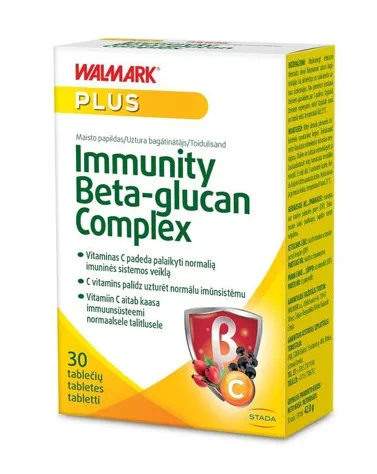 Maisto papildas WALMARK Immunity Beta - glucan Complex tabletės N30