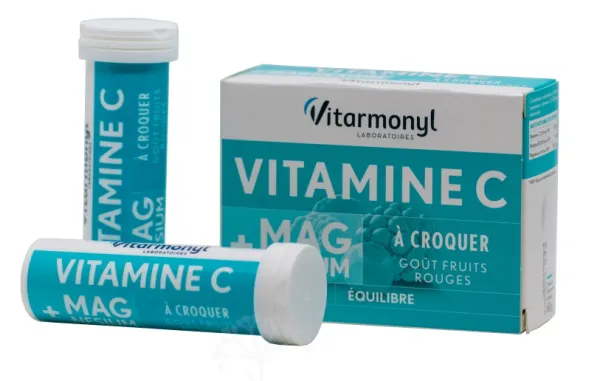 Maisto papildas Vitaminai C, B6 + magnis čiulpiamos tabletės N28