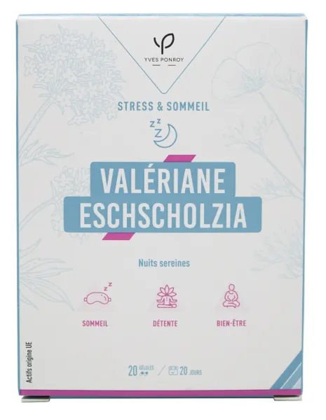 Maisto papildas YVES PONROY Valerijonas ir geltonžiedė ešolcija N20