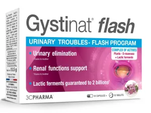 Maisto papildas 3C PHARMA Gystinat Flash tabletės N10 + kapsulės N10