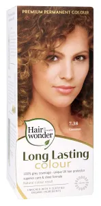 HAIRWONDER (spalva: cinamono 7.38) plaukų dažai ilgalaikiai su 9 ekologiškais augaliniais ekstraktais