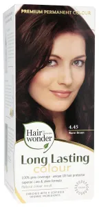 HAIRWONDER (spalva: šilta ruda 4.45) plaukų dažai ilgalaikiai su 9 ekologiškais augaliniais ekstraktais