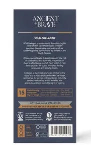 Maisto papildas ANCIENT&BRAVE jūrinio kolageno milteliai pakeliuose „Wild Collagen“ 75g