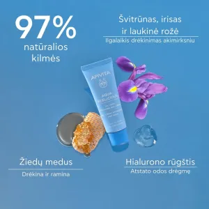 APIVITA AQUA BEELICIOUS OIL - FREE veido gelis - kremas mišriai/riebiai odai 40ml
