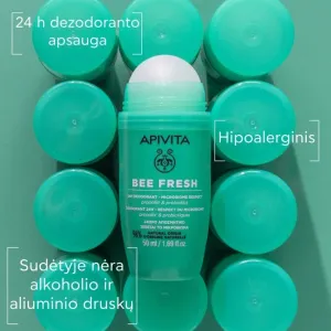 APIVITA BEE FRESH rutulinis dezodorantas 50ml