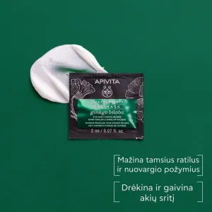 APIVITA EXPRESS BEAUTY kaukė akių sričiai su ginkmedžiu 2ml N2