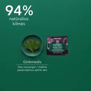 APIVITA EXPRESS BEAUTY kaukė akių sričiai su ginkmedžiu 2ml N2