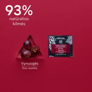 APIVITA EXPRESS BEAUTY kaukė akių sričiai su vynuogėmis 2ml N2