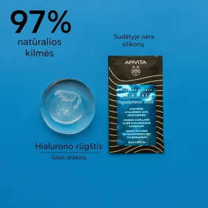 APIVITA EXPRESS BEAUTY kaukė plaukams su hialuronu drėkinanti 20ml