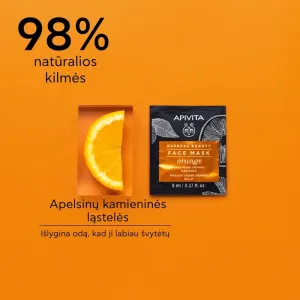 APIVITA EXPRESS BEAUTY kaukė veido su apelsinais skaistinanti 8ml N2