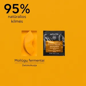 APIVITA EXPRESS BEAUTY kaukė veido su moliūgu detoksikuojanti 8ml N2