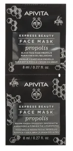 APIVITA EXPRESS BEAUTY kaukė veido su propoliu riebiai odai 8ml N2