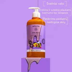 APIVITA Kids šampūnas Blueberry & Honey 500ml