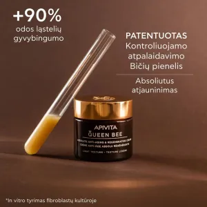 APIVITA QUEEN BEE LIGHT veido kremas normaliai/mišriai odai 50ml