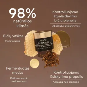 APIVITA QUEEN BEE RICH veido kremas sausai odai 50ml