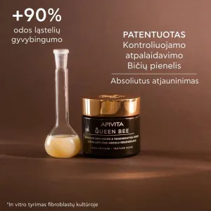 APIVITA QUEEN BEE RICH veido kremas sausai odai 50ml
