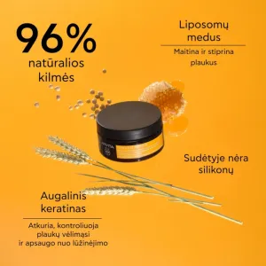 APIVITA kaukė plaukams su keratinu maitinanti, atkurianti 200ml