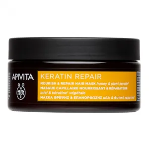 APIVITA kaukė plaukams su keratinu maitinanti, atkurianti 200ml