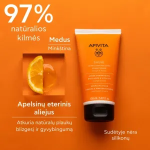 APIVITA kondicionierius suteikiantis plaukams žvilgesio 150ml