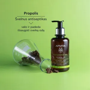 APIVITA prausiklis gelinis riebiai/mišriai odai 200ml
