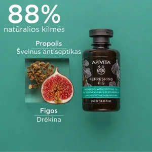 APIVITA prausiklis su figomis gaivinamasis 250ml