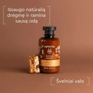 APIVITA prausiklis su medumi sausai odai 250ml