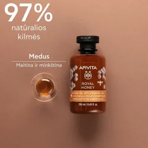 APIVITA prausiklis su medumi sausai odai 250ml