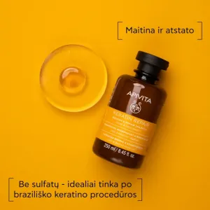 APIVITA šampūnas su keratinu maitinamasis atkuriamasis 250ml