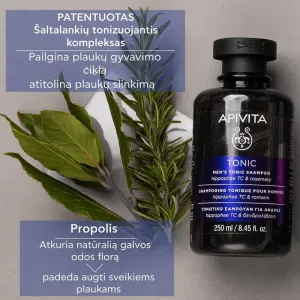 APIVITA šampūnas vyrams tonizuojamasis 250ml