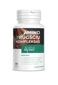 Maisto papildas Acorus Balance BCAA+EAA amino rūgščių kompleksas kapsulės N80