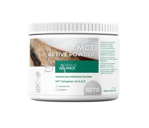 Maisto papildas Acorus Balance MCT Active Powder milteliai 400g
