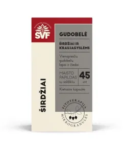 Maisto papildas ŠVF Gudobelė Širdžiai mikrogranulės kietosiose kapsulėse N45