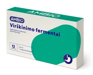 Maisto papildas AMBIO Virškinimo fermentai tabletės N12