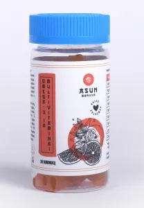 Maisto papildas ASUN „Omega-3 ir multivitaminai“ guminukai su cukrais ir saldikliu N30