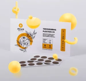 ASUN transderminis vitaminų pleistras „Vitaminas D3" N16
