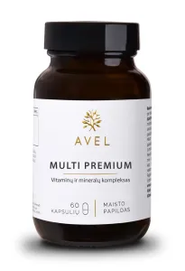 Maisto papildas AVEL MULTI PREMIUM Vitaminų ir mineralų kompleksas kapsulės N60