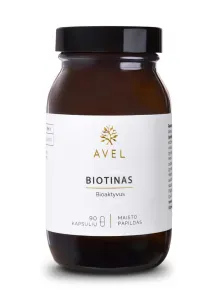 Maisto papildas AVEL BIOTINAS bioaktyvus kapsulės N90